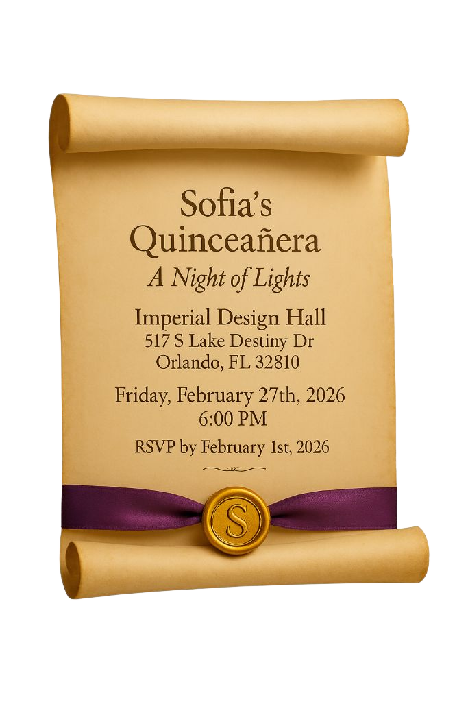 Sofia's Quinceañera - Event Details